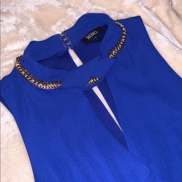 Elegant look blue romper - Picture 2 of 5